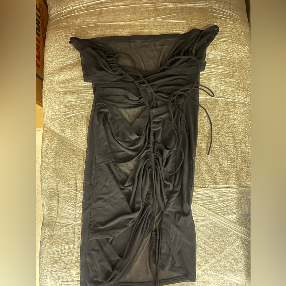 Black swim coverup
